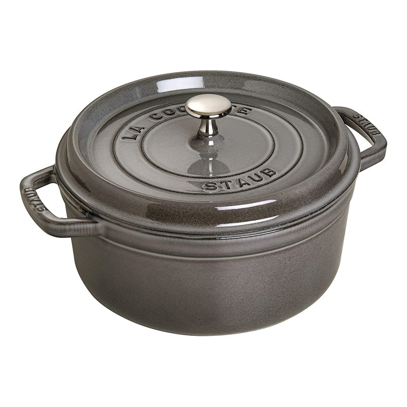 【日本国内正規品】【生涯保証シリアルナンバー付】ストウブ staub ピコココット ラウンド 18cm グレー 40509-484