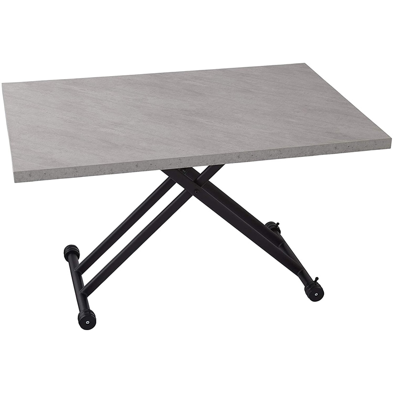 テーブル 昇降テーブル 120 80 センターテーブル リビングテーブル ヴィンテージ おしゃれテーブル リフトアップ リビング ローテーブル ダイニングテーブル 昇降式 デスク ガス圧昇降テーブル 大理石柄 ブラックグレー 120×80 キャスター付