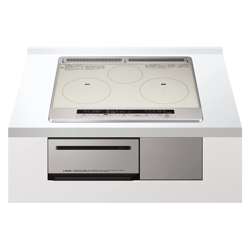 日立 IHクッキングヒーター ビルトイン 幅60cm 3口 シルバー HT-M7STF-S