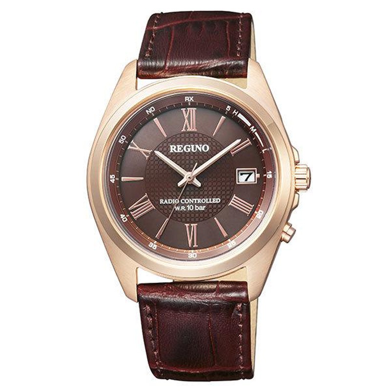 シチズン レグノ ソーラー電波ウォッチ ピンクゴールド×ブラウン 通販限定 KL8-210-90