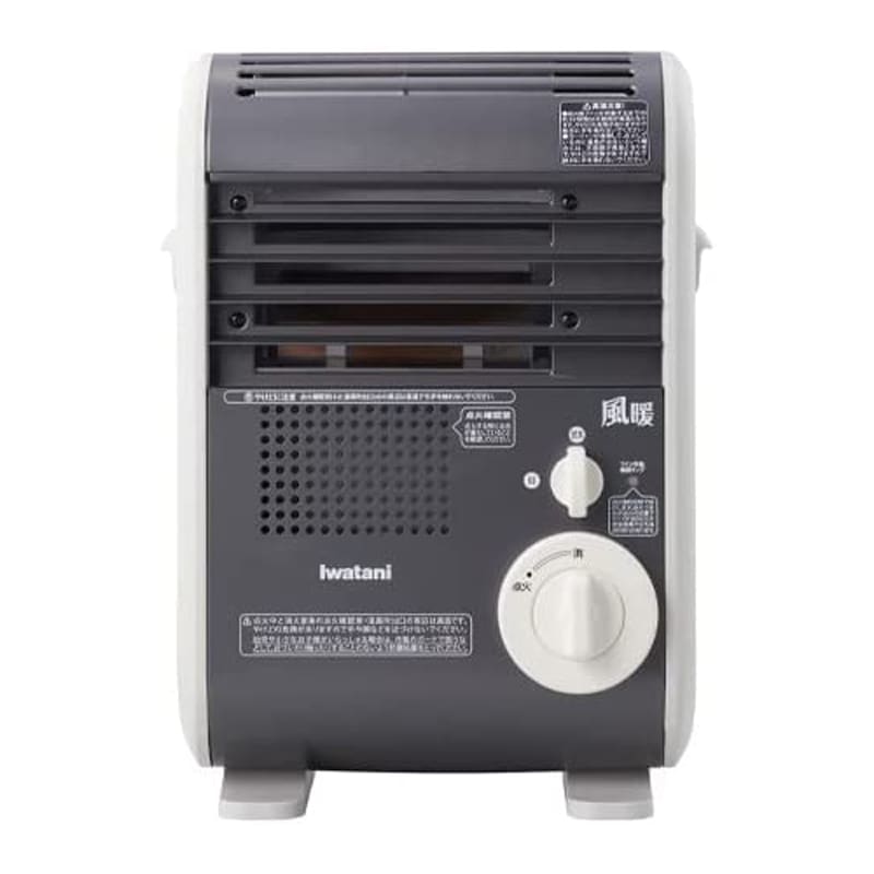 イワタニ ヒーター カセットガスファンヒーター 風暖 メタリックグレー