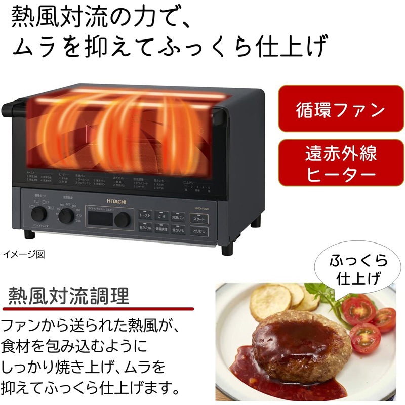 日立 HITACHI コンベクションオーブントースター ホワイト HMO-F300 W