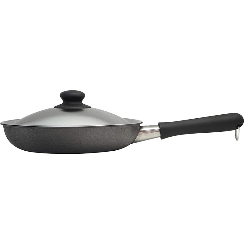 柳宗理 日本製 鉄フライパン 25cm 【ダブルファイバーライン窒化加工】ふた付き IH対応