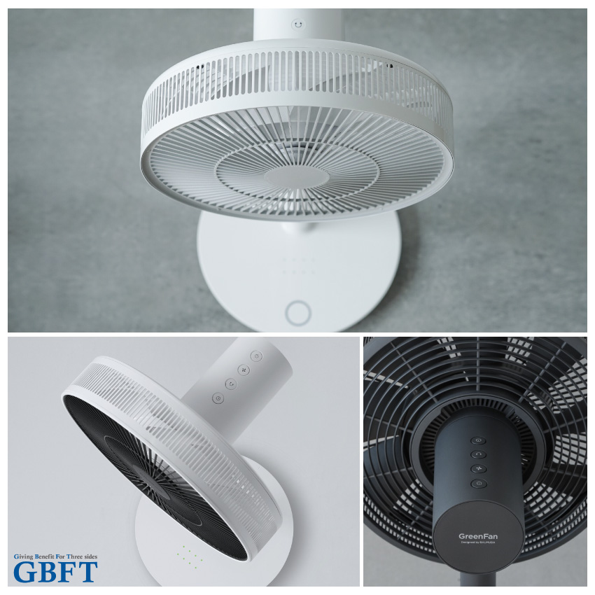 バルミューダ 扇風機 BALMUDA The GreenFan ブラック×ダークグレー EGF-1800-DK 正規品 日本製 サーキュレーター 