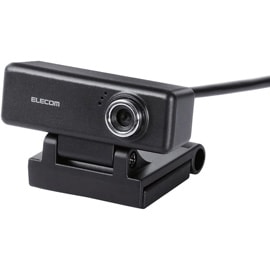 エレコム ELECOM 高画質HD対応 200万画素 Webカメラ HD 720p 30FPS マイク内蔵 UCAM-C520FBBK