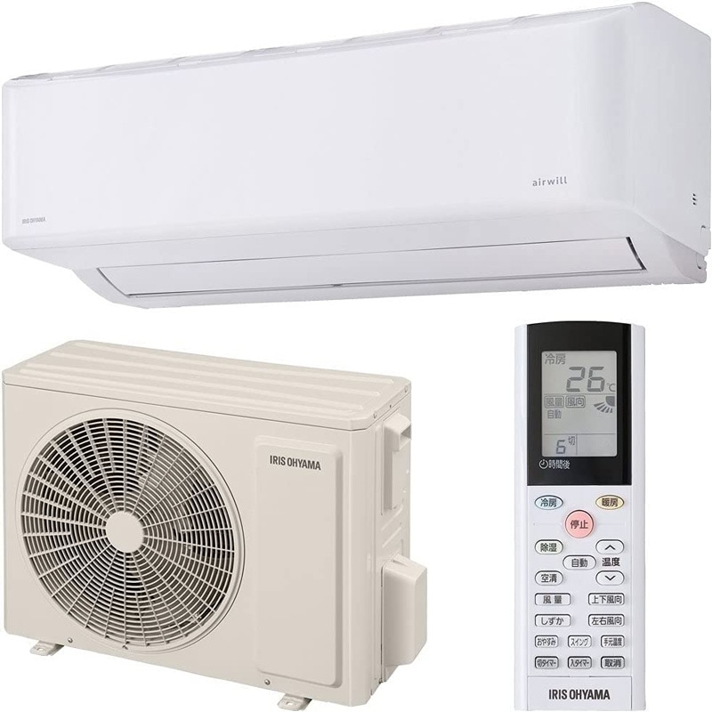 アイリスオーヤマ エアコン IRIS OHYAMA ルームエアコン airwill ホワイト 主に12畳 3.6kW IAF-3605GF 空気清浄機能 2021年モデル 【IRIS OHYAMA】【12畳】
