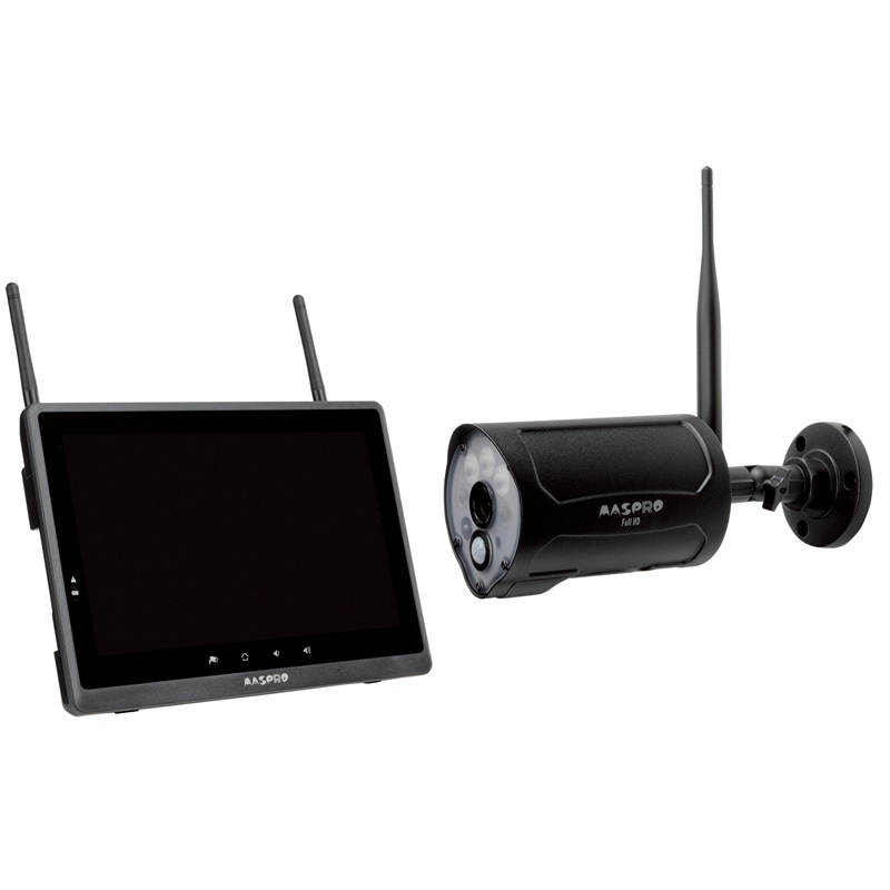 マスプロ MASPRO モニター＆ワイヤレスHDカメラセット バッテリーレス