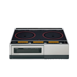 パナソニック IHクッキングヒーター 2口 幅59cm 200V 鉄・ステンレス対応 ブラック/シルバー KZ-KL22E3の商品画像