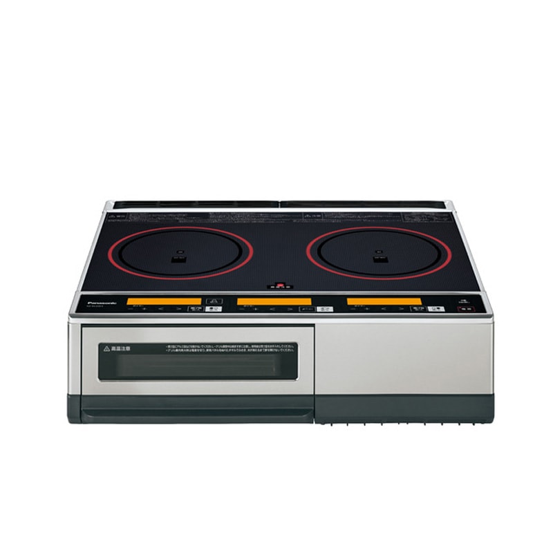 パナソニック IHクッキングヒーター 2口 幅59cm 200V 鉄・ステンレス対応 ブラック/シルバー KZ-KL22E3