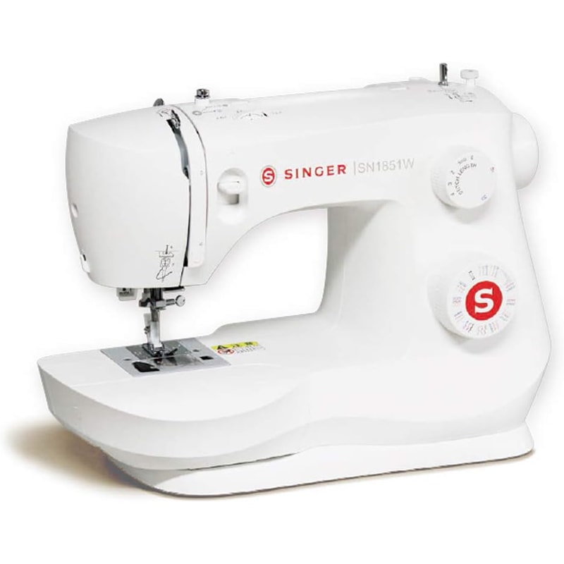 シンガー SINGER 電動ミシン フットコントローラー標準装備 ホワイト 初心者 SN1851W