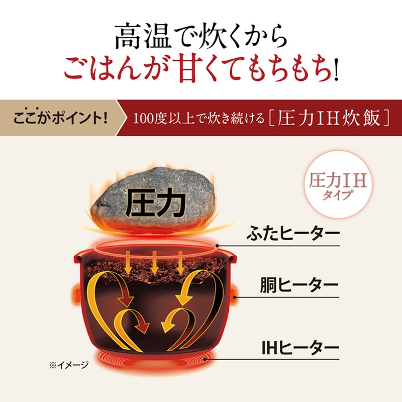 象印 ZOJIRUSHI 極め炊き 圧力IH炊飯ジャー ブラック 10合 NW-YA18-BA