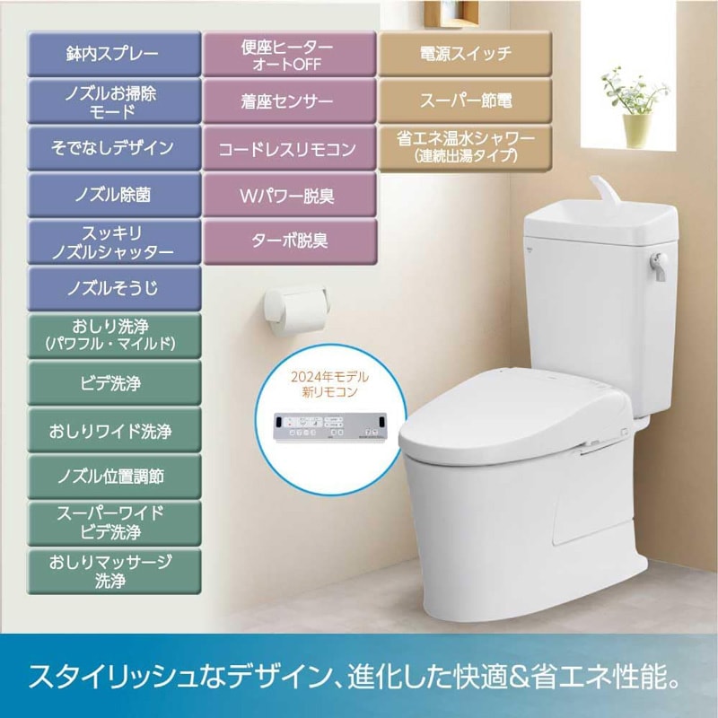 LIXIL リクシル INAX RWAシリーズ シャワートイレ 温水洗浄便座 オフホワイト 瞬間式 CW-RWA20A BN8