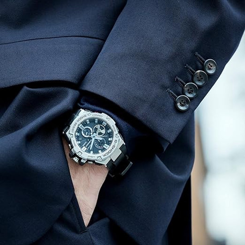 カシオ CASIO G-SHOCK G-STEEL GST-B100シリーズ 腕時計 メンズ ブラック GST-B100-1AJF