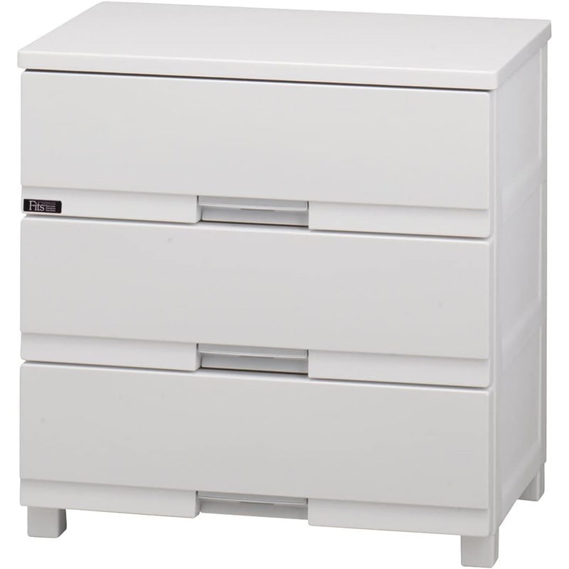 天馬 Tenma フィッツプラス プレミアム チェスト 3段 セラミックホワイト 幅65cm FP6503