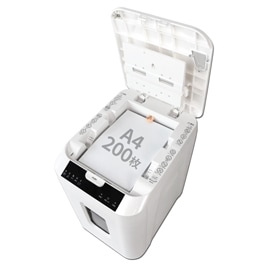 Pure Luxe シュレッダー 業務用 オートフィードシュレッダー 60分 自動連続 32.2L 裁断速度2.0/分 ホワイト PU-SCHAB