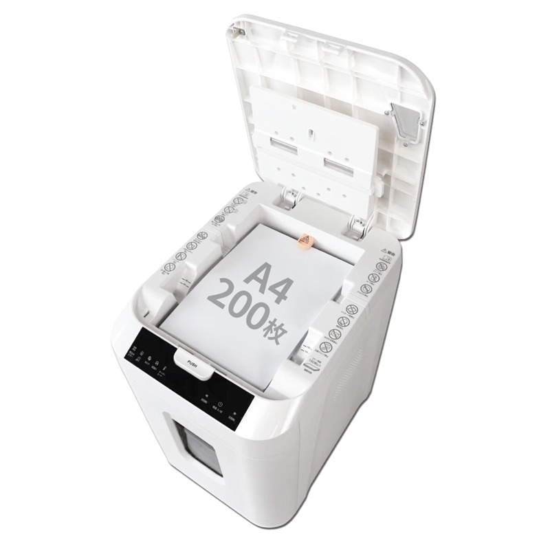 Pure Luxe シュレッダー 業務用 オートフィードシュレッダー 60分 自動連続 32.2L 裁断速度2.0/分 ホワイト PU-SCHAB