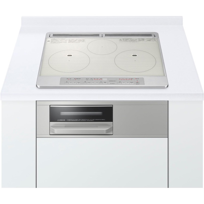 日立 IHクッキングヒーター ビルトイン 幅60cm 3口 シルバー HT-N60ST-S