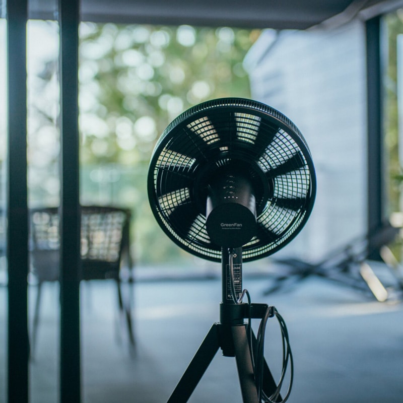 バルミューダ BALMUDA GreenFan Studio オールシーズンファン ブラック 扇風機 AGR01JP-BK