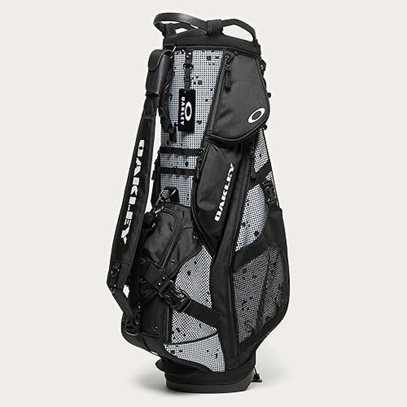 Oakley キャディバッグ スタンド式 ホワイト/ブラック okl00082-1.jpg