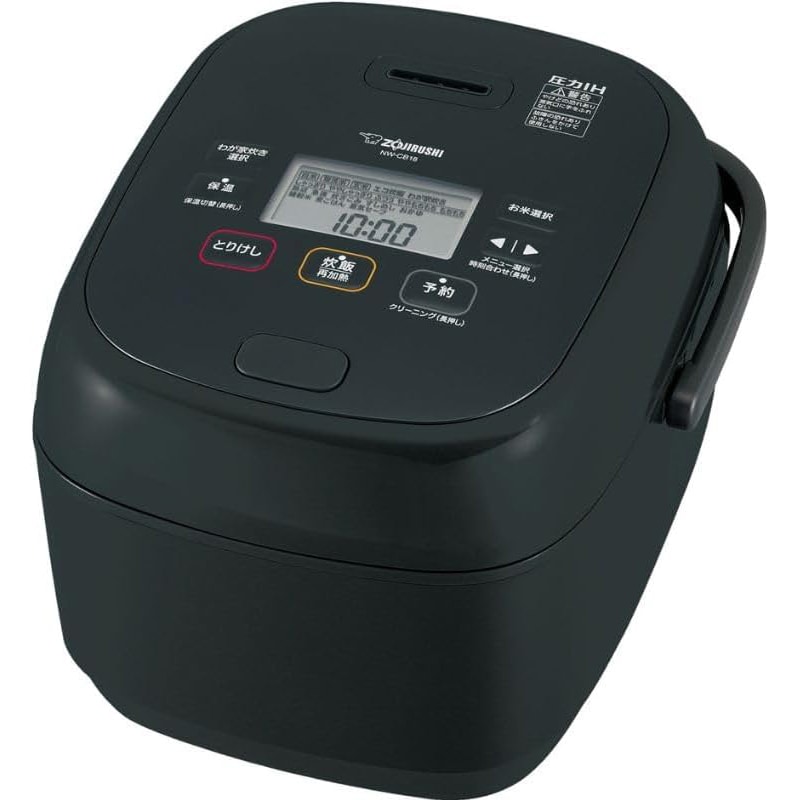 象印 ZOJIRUSHI 炊飯器 圧力IH炊飯ジャー 極め炊き ブラック 1升 NW-CB18-BA