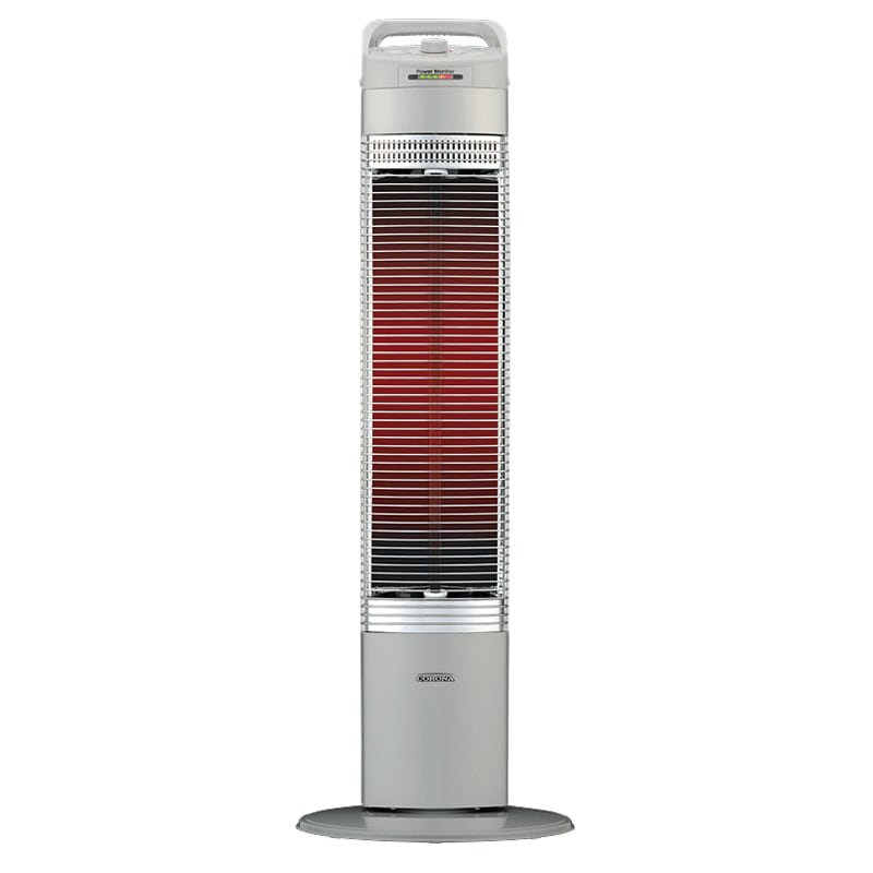 CORONA セラミックファンヒーター コロナ CORONA 遠赤外暖房機 コアヒートスリム シルバー ブラック