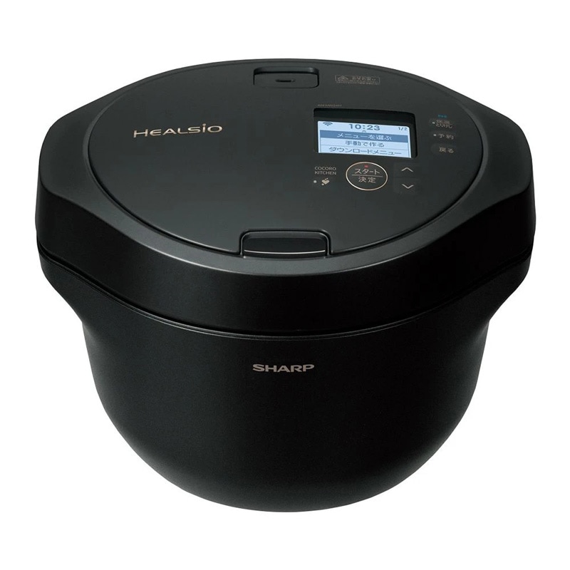 シャープ SHARP 水なし自動調理鍋 ヘルシオ ホットクック プレミアムブラック 2.4L KN-HW24H-B