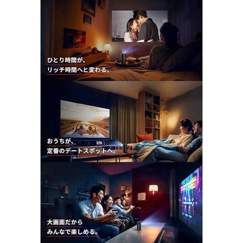 Anker モバイルプロジェクター Nebula Capsule 3 ブラック D2425N11