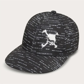 オークリー OAKLEY キャップ SKULL GRAPHIC CAP FA 24.0 BLACKOUT WHITE PRINT LIGHT CURRY BLUE STORM PRINT フリーサイズ