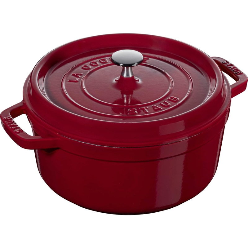 ストウブ Staub 両手鍋 ピコ・ココット ラウンド 24cm オーブン可 ボルドー 40502-294