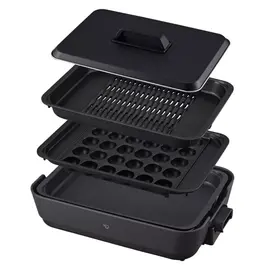 象印 やきやき ホットプレート EA-HA30-HZ 深型穴あき焼肉プレート たこ焼きプレート チャコール