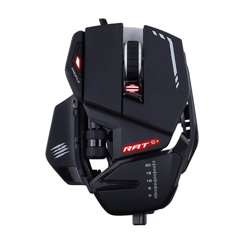 Mad Catz マッドキャッツ R.A.T.6+ 有線ゲーミングマウス Optical Gaming Mouse ブラック MR04DCINBL000-0Jの2枚目画像