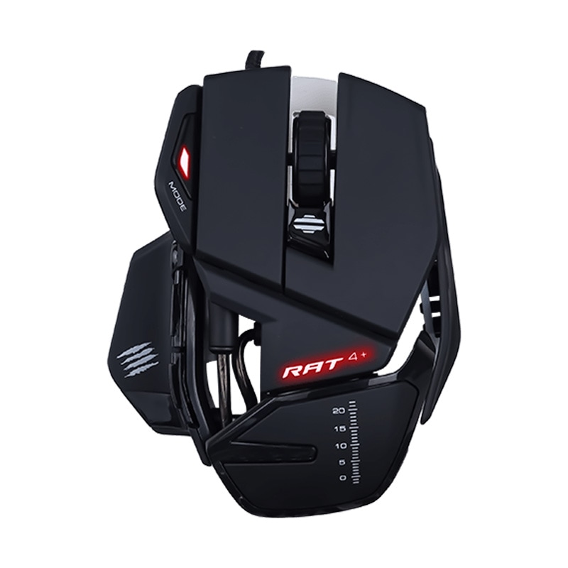 Mad Catz R.A.T. 4+ ゲーミングマウス 有線 ブラック MR03MCINBL000-0J