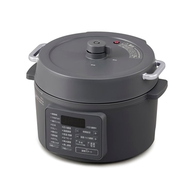 アイリスオーヤマ IRIS OHYAMA 電気圧力鍋 ミドルグレー PC-MB3-H 3L 自動メニュー6種