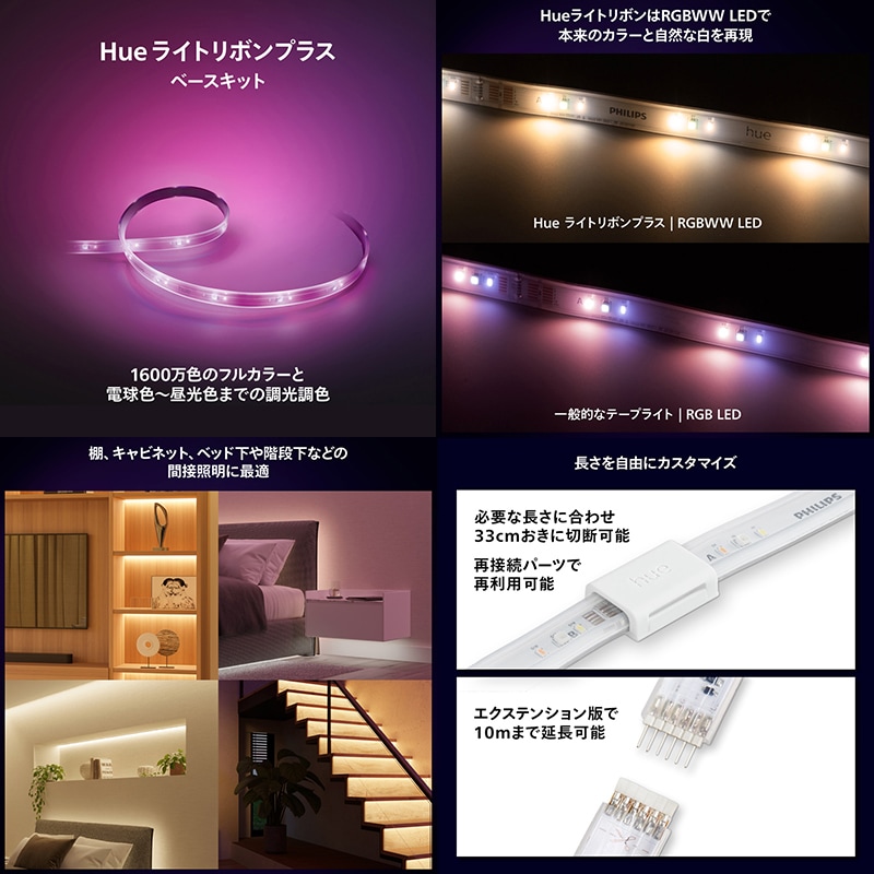 Gradient 家具・インテリア Philips Hue LEDテープライト