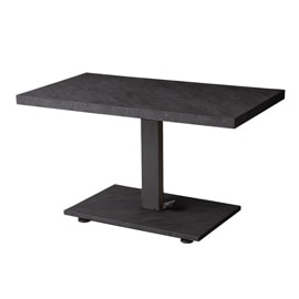 Pure Luxe 昇降式テーブル ペダル式 昇降式 大理石調 高さ調節 ブラックグレー 90×60cmの商品画像