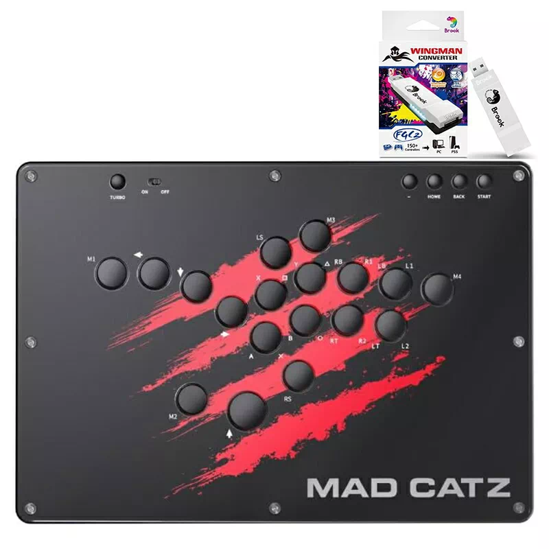 Brook Wingman FGC2 PS5コンバーター & レバーレス アケコン