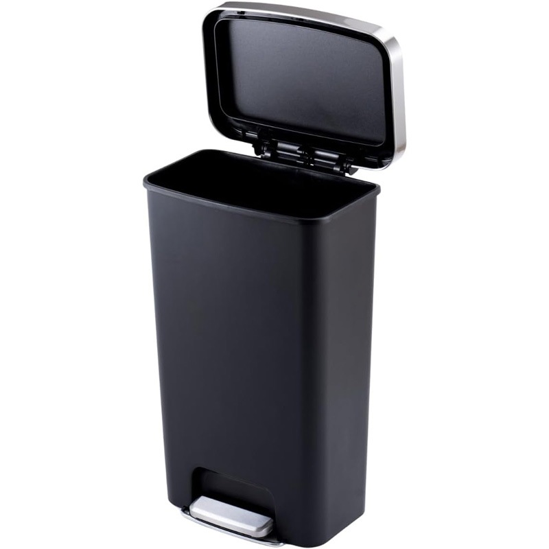 EKO ハナ ステップビン ゴミ箱 ブラック EK6266-45L-BK