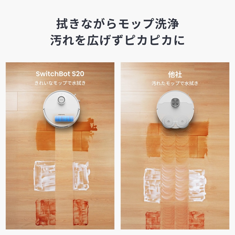 SwitchBot スイッチボット お掃除ロボット S20 W6602001