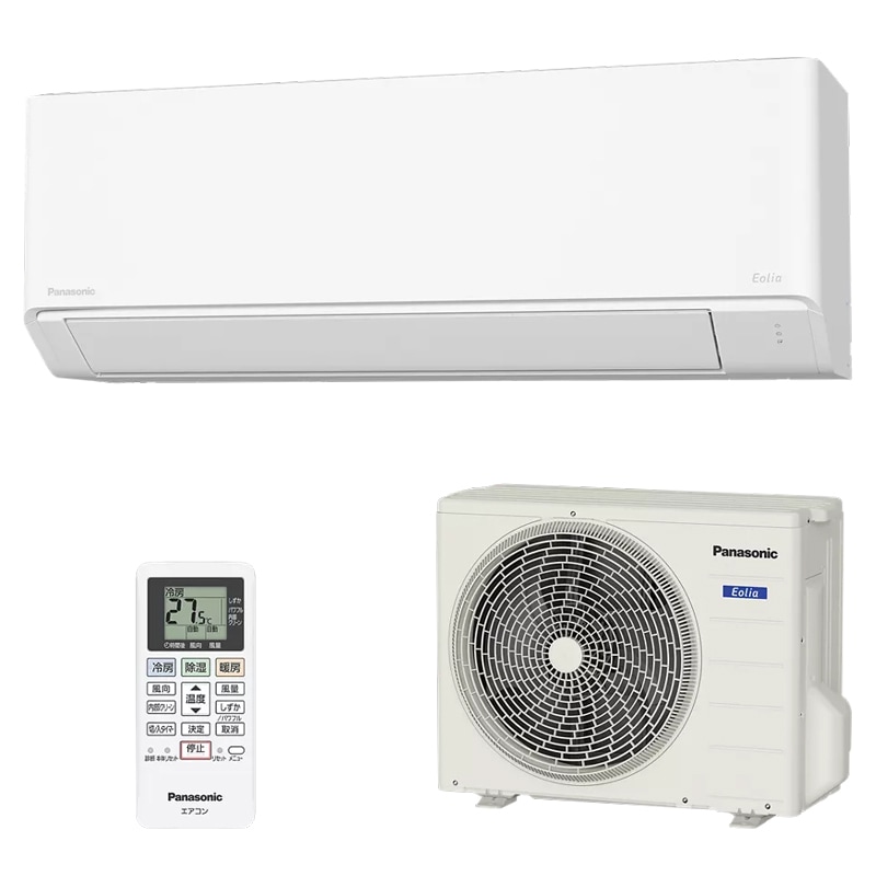 パナソニック Panasonic エオリア ルームエアコン クリスタルホワイト CS-255DFL-W 8畳 100V