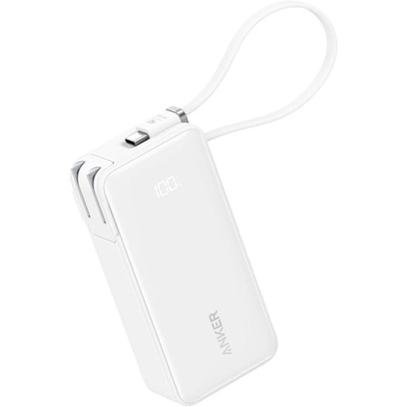 Anker モバイルバッテリー Power Bank ホワイト A1637N21 10000mAh Fusion Built-In