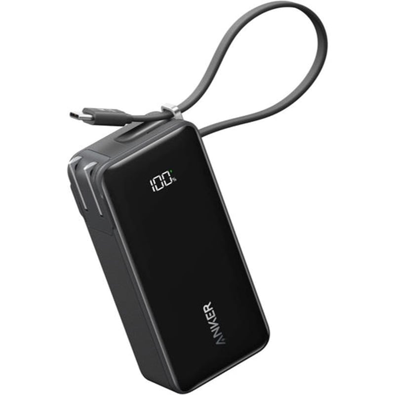 Anker モバイルバッテリー Power Bank ブラック A1637N11 10000mAh Fusion Built-In