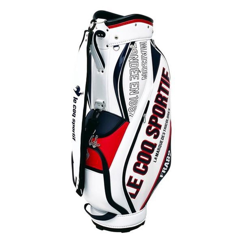 le coq sportif ルコック キャディバッグ ホワイト×ネイビー LG5SCB11M-WHNV