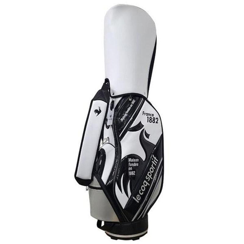 le coq sportif ルコック キャディバッグ ホワイト×シルバー LG5SCB10M-WHSL