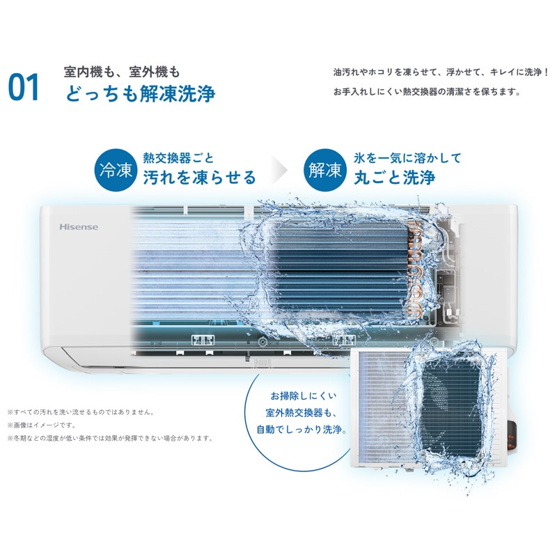 ハイセンス Hisense エアコン HA-S22H-W ホワイト 主に6畳用