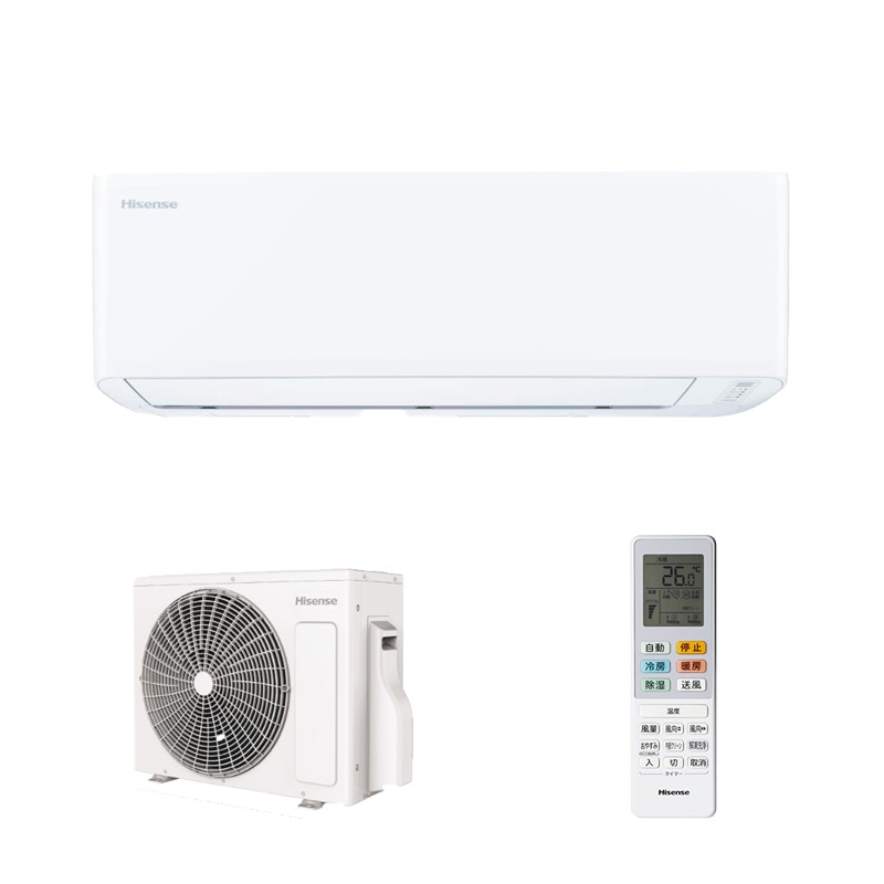 新品　Hisense ６畳用エアコン本体　 HA-S22G-W 2台セット ハイセンス エアコン 6畳 冷暖房 工事対応可能 Sシリーズ HA