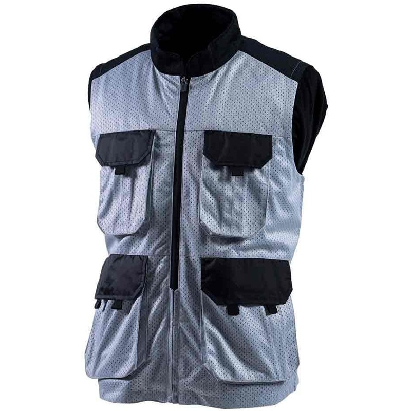 ナンカイ NANKAI バイク用 スーパーライト メッシュベスト シルバー/ブラック M SDW-4146-SVBK-M