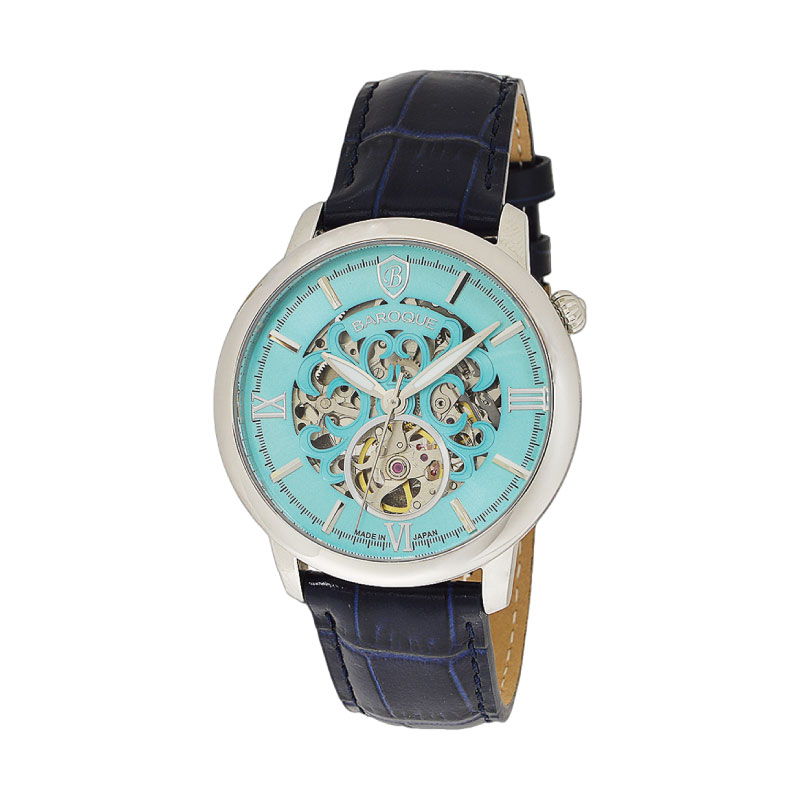 BAROQUE バロック BA-2007S-08NV 日本製腕時計 スケルトン文字盤×自動巻きムーブメント搭載モデル