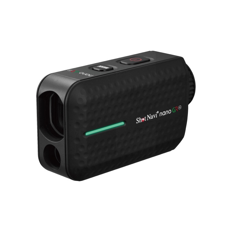 ShotNavi nanoGR PLUS ゴルフ用レーザー距離計 ブラック 高速測定 ±30cm誤差