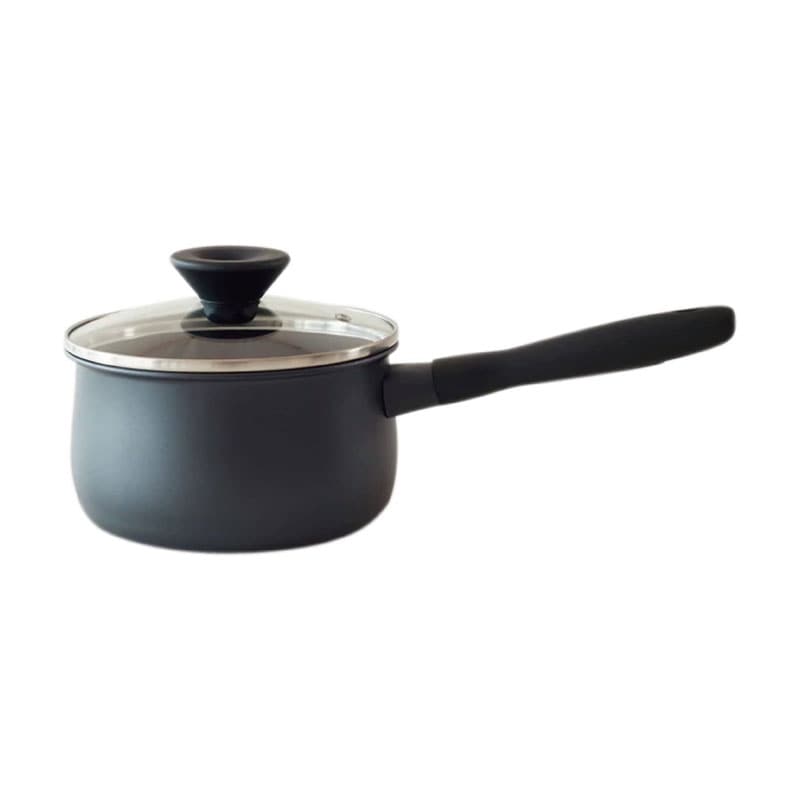 MEYER マイヤー 片手鍋 MNH-S16 ミッドナイトシリーズ 16cm IH対応 ガラス蓋付き高耐久モデル