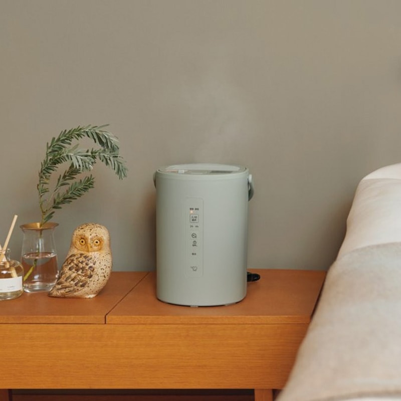 象印 スチーム式加湿器 EE-MB20-GA 木造3畳 プレハブ6畳 グリーン 卓上